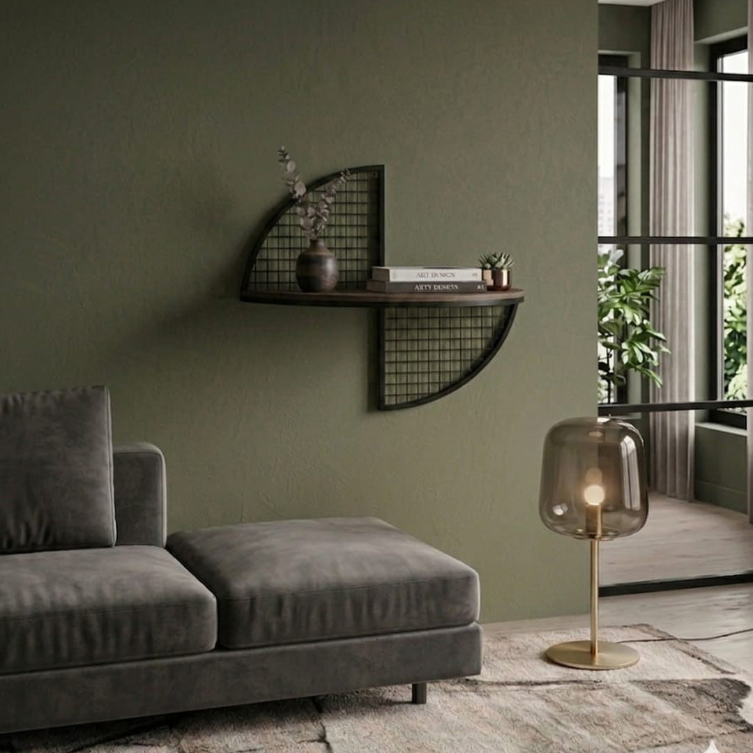 Modern Asymmetrical Wall Shelf