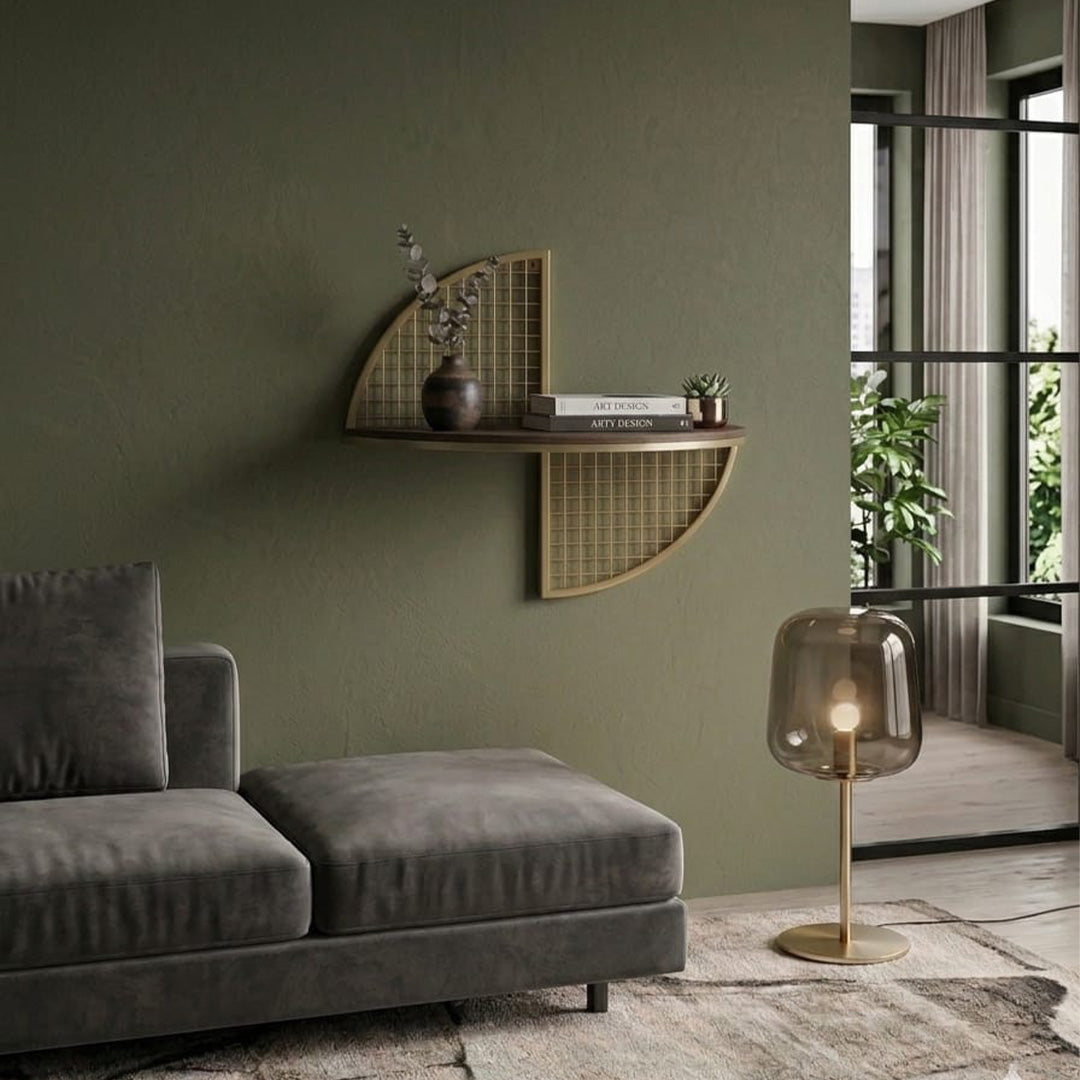 Modern Asymmetrical Wall Shelf