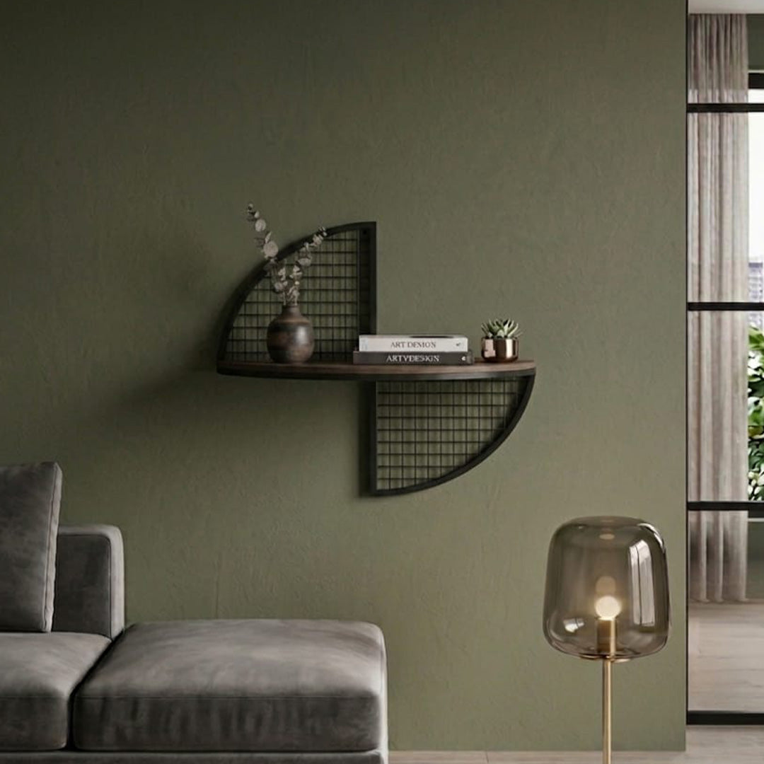Modern Asymmetrical Wall Shelf